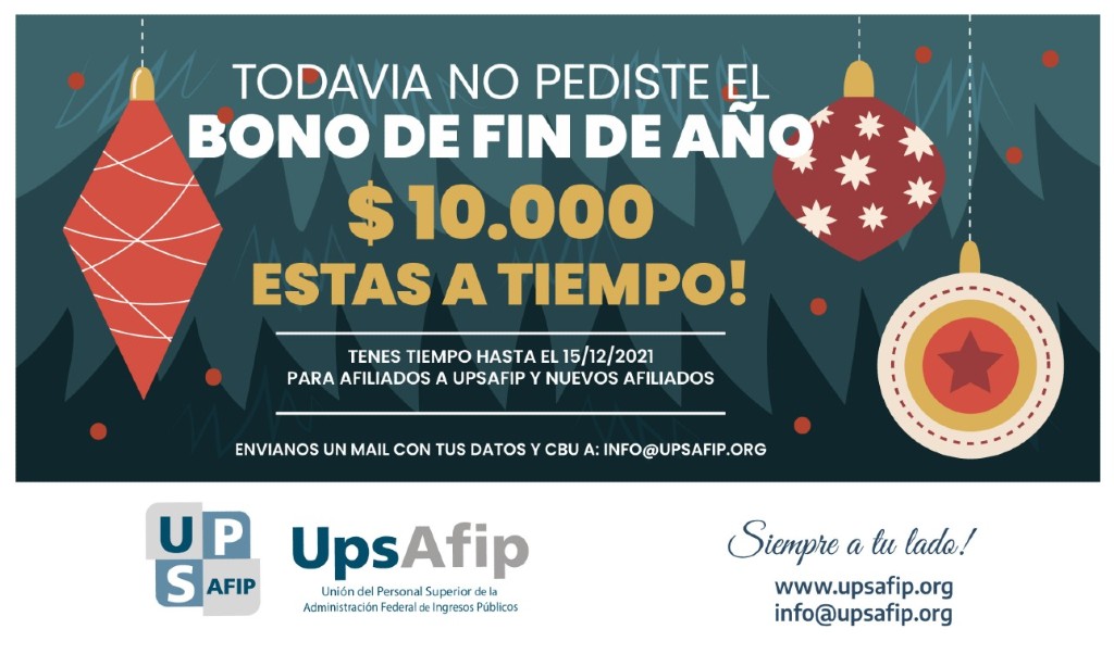 🎅 ¿Todavía no pediste el Bono de Fin de Año $ 10.000? ¡Estás a tiempo!