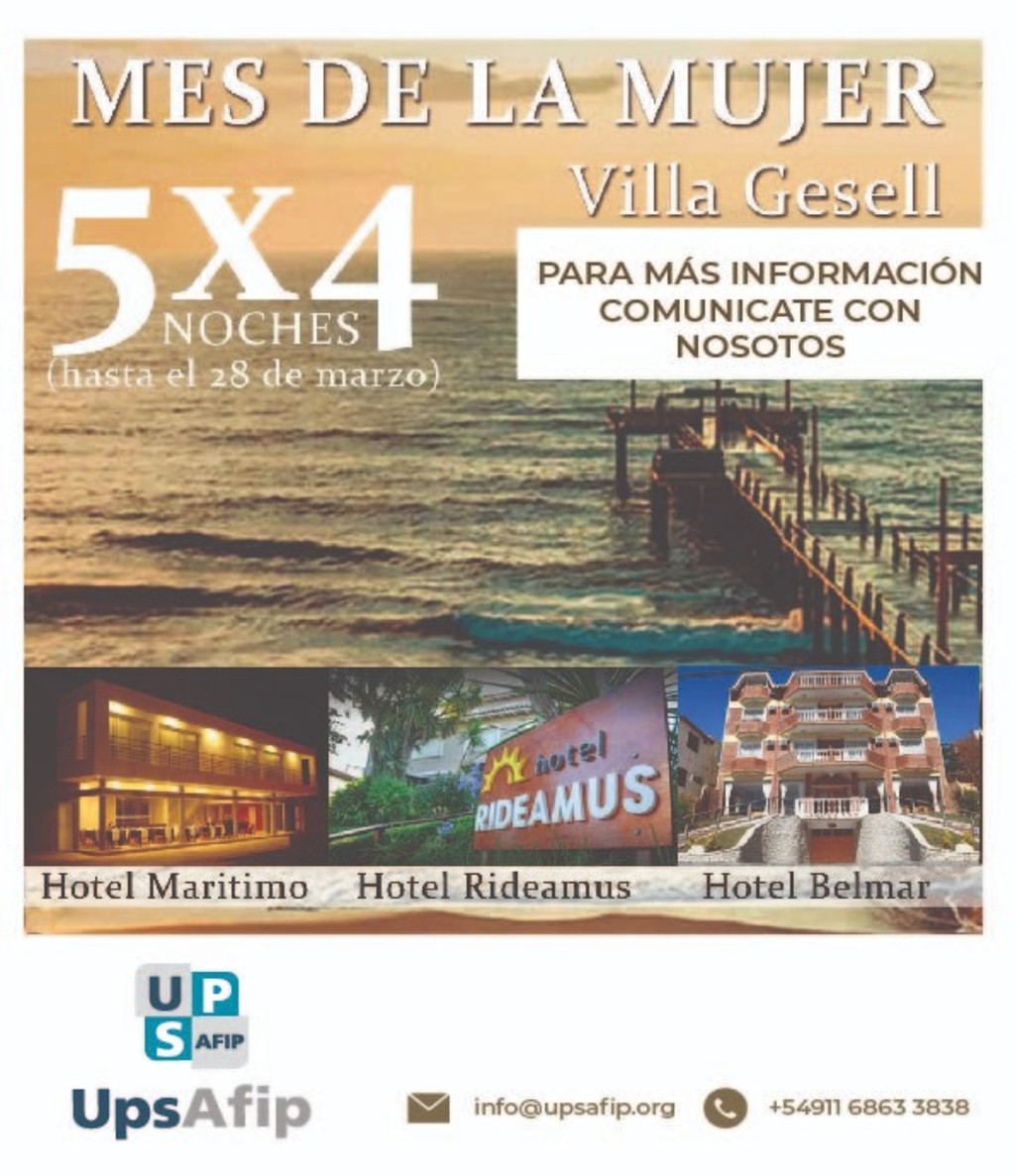 Mes de la Mujer: Villa Gesell 5 X 4 noches hasta el 28 de marzo