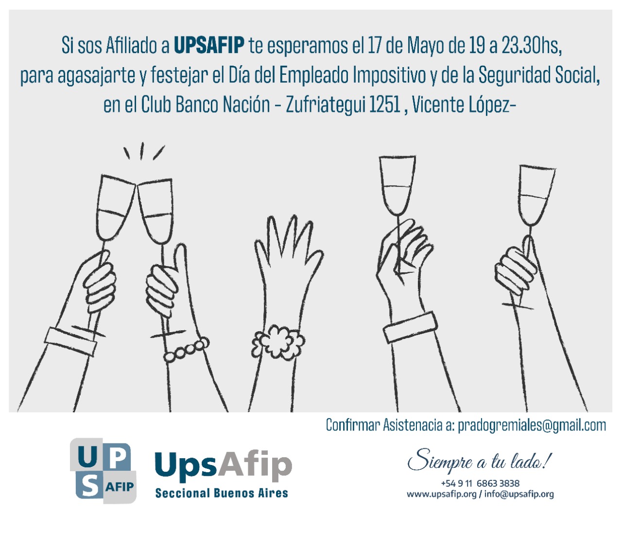 Te invitamos a festejar el Día del Empleado Impositivo y de la Seguridad Social