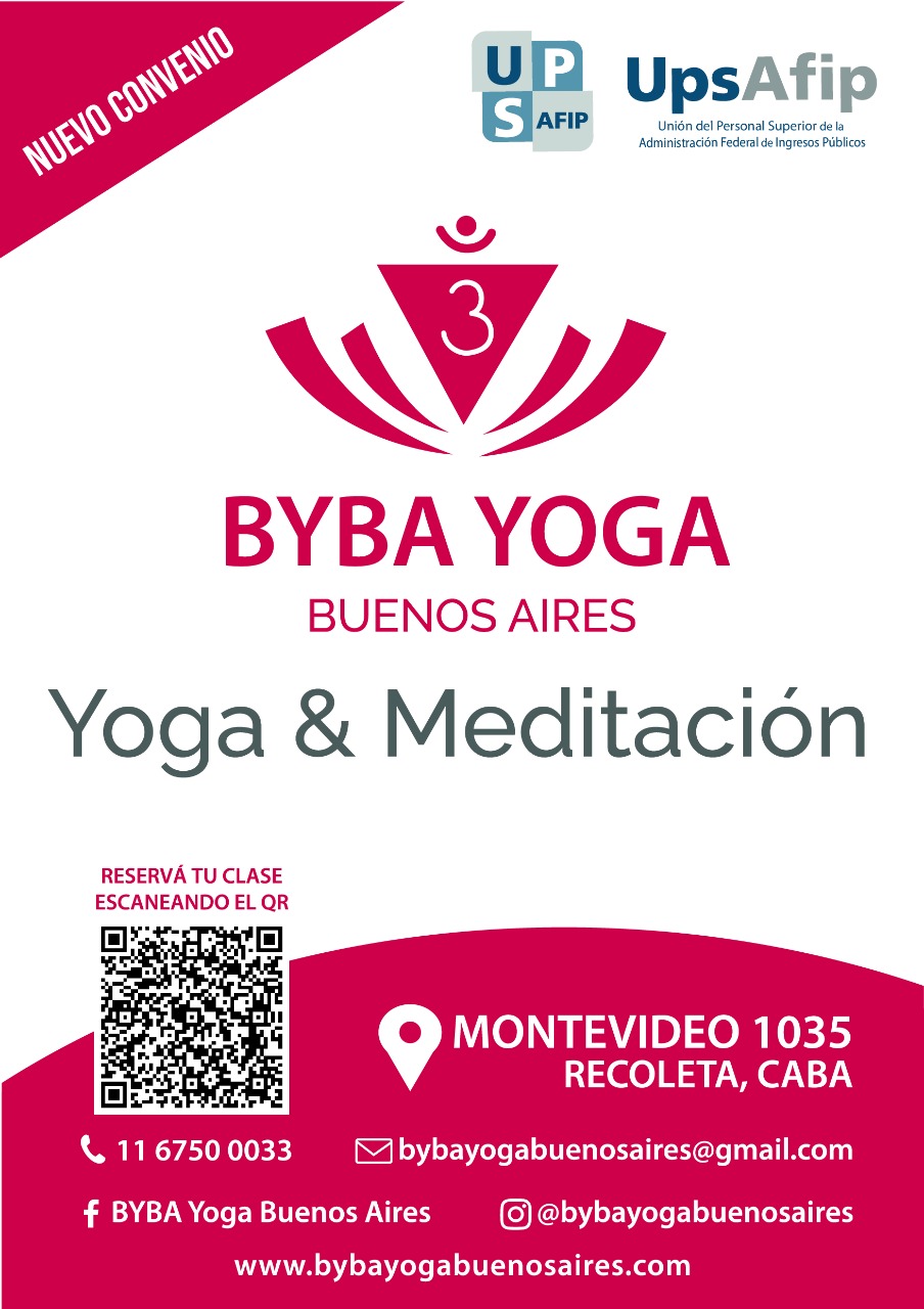 Nuevo Beneficio: BYBA YOGA. Descuento 15% afiliados y sus familiares