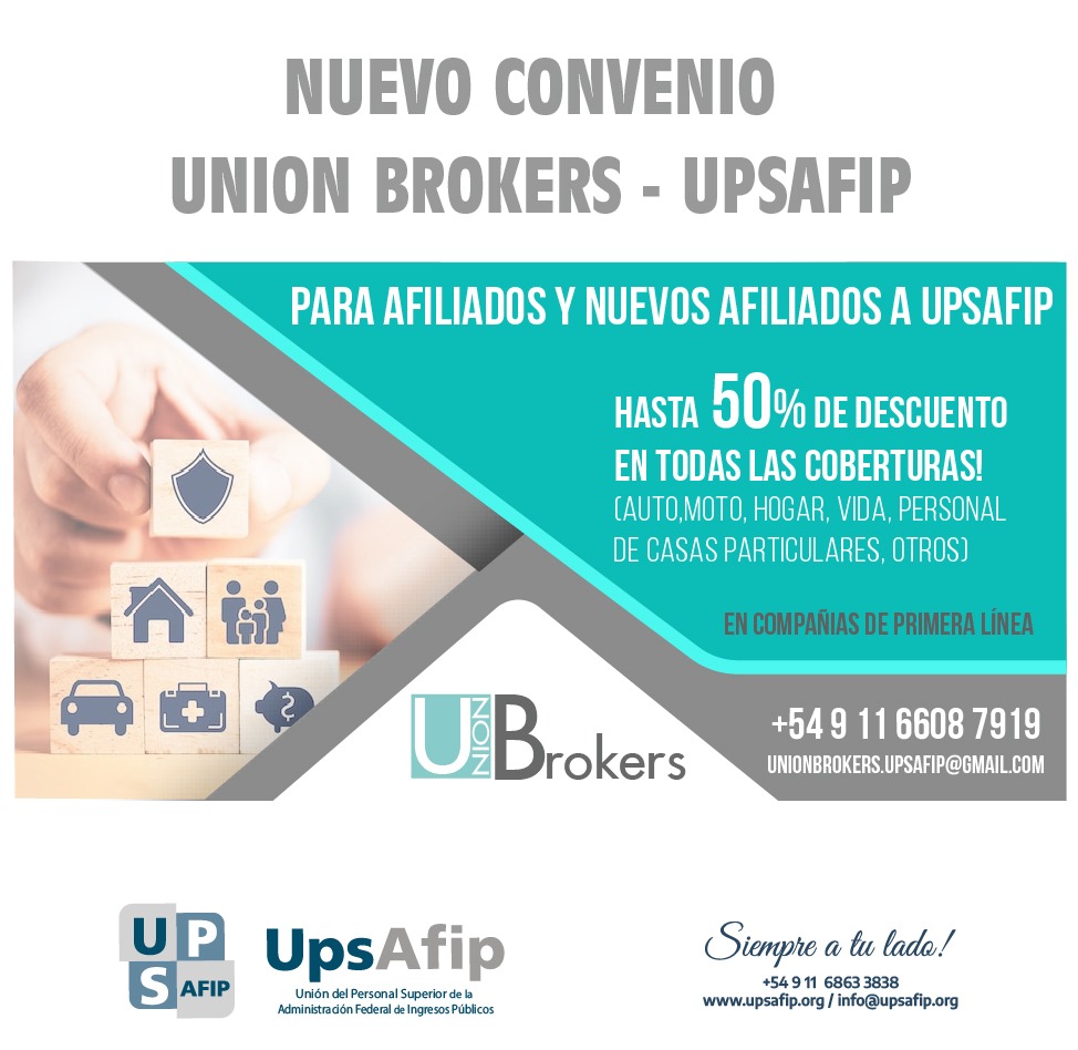 Nuevo convenio: Union Brokers 50% de descuento en todas las coberturas