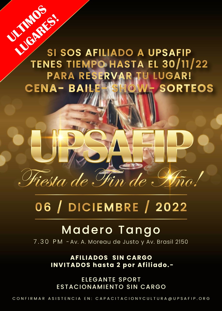 6 de diciembre – Fiesta de Fin de Año – Madero Tango 19:30hs 🥳