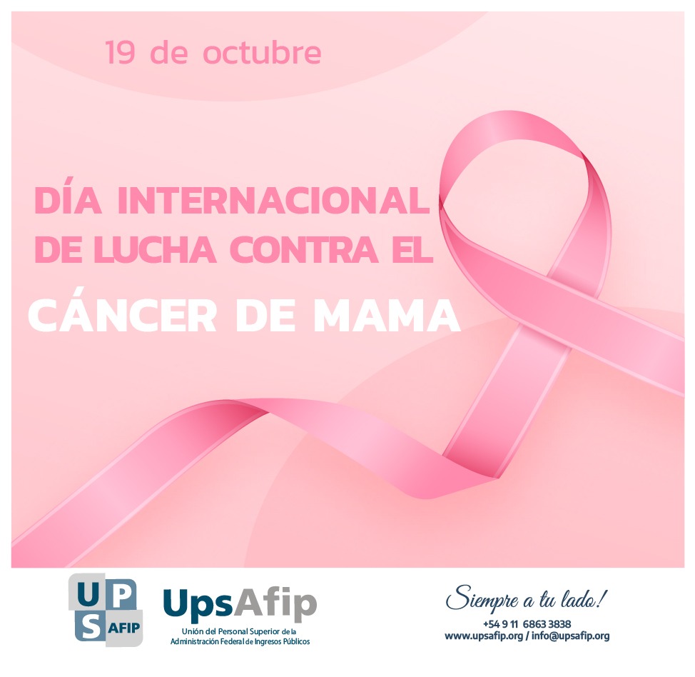 19 de Octubre Día Internacional de Lucha contra el Cáncer de Mama