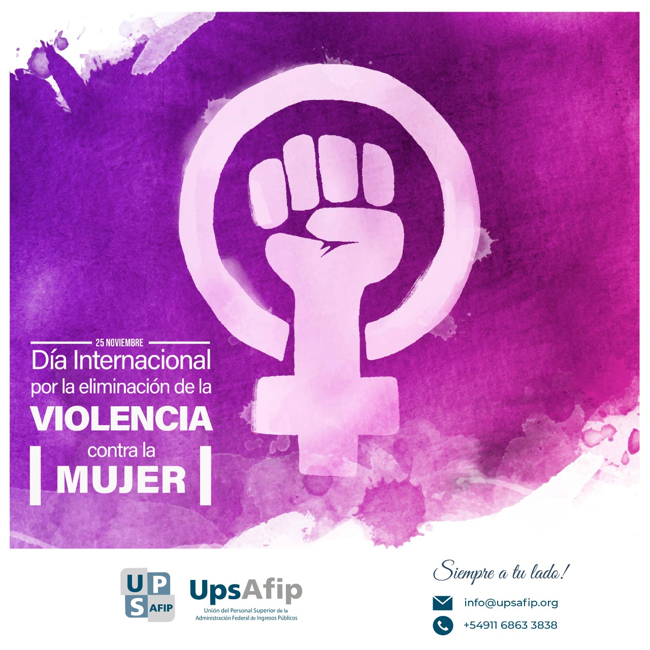 25 de Noviembre: Día Internacional por la Eliminación de la Violencia contra la Mujer