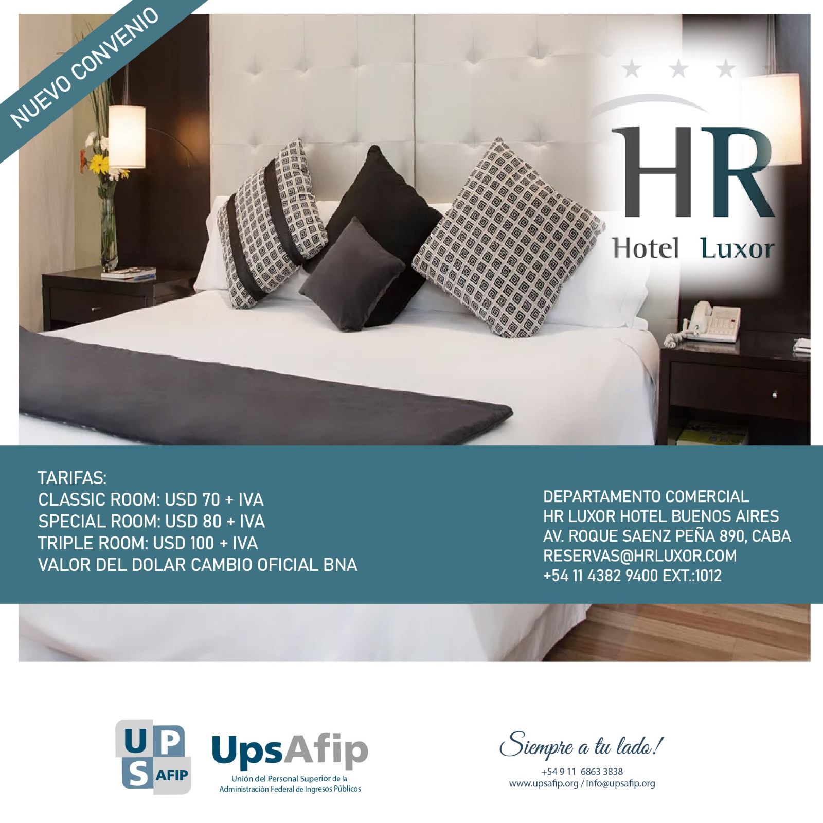 Nuevo convenio: HR Luxor Hotel Buenos Aires