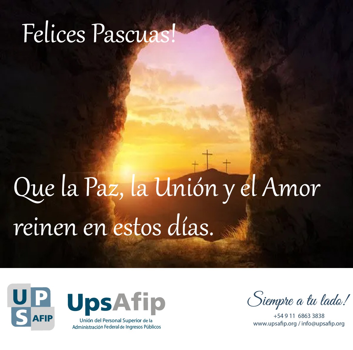 Felices Pascuas, Que la Paz, la Unión y el Amor reinen en estos días