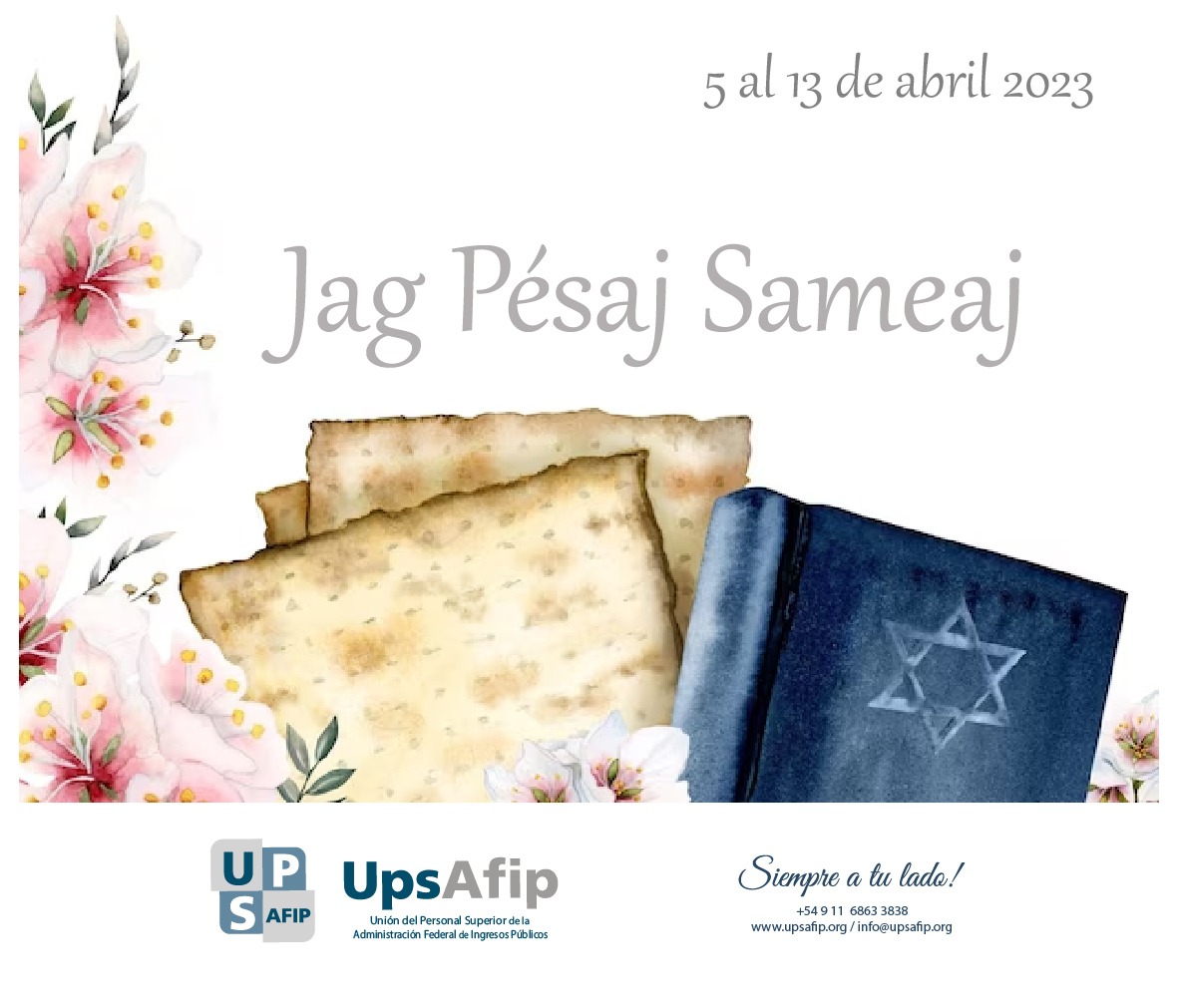 5 al 13 de abril: Jag Pesaj Sameaj