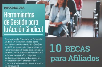 Nuevo beneficio: 10 Becas UMET – Diplomatura Herramientas de Gestión para Acción Sindical