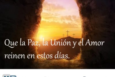 ¡Felices Pascuas! Que la paz, la unión y el amor reinen en estos días.