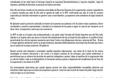 Comunicado 27 de setiembre de 2024