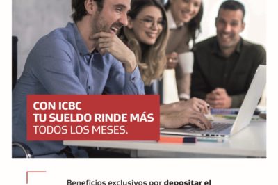 Beneficios exclusivos por depositar el sueldo en ICBC para afiliados de UpsAFIP