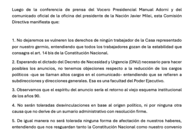 Comunicado del 21 de octubre de 2024