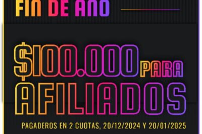 Bono de Fin de Año: $ 100.000 para Afiliados de UPSAFIP