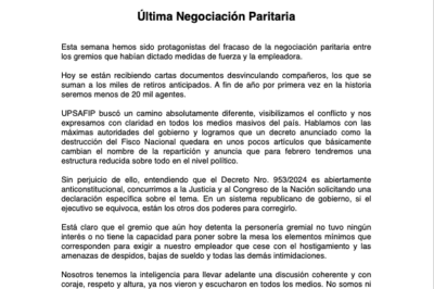 Comunicado del 29 de noviembre de 2024