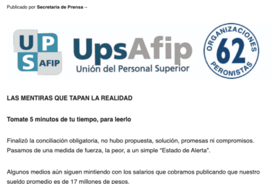 Comunicado de 6 de diciembre de 2024: LAS MENTIRAS QUE TAPAN LA REALIDAD