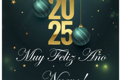 ¡Queremos desearte muy feliz Año Nuevo!