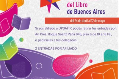 Beneficio: Obtené dos entradas para la Feria del Libro del 24 de abril al 12 de mayo